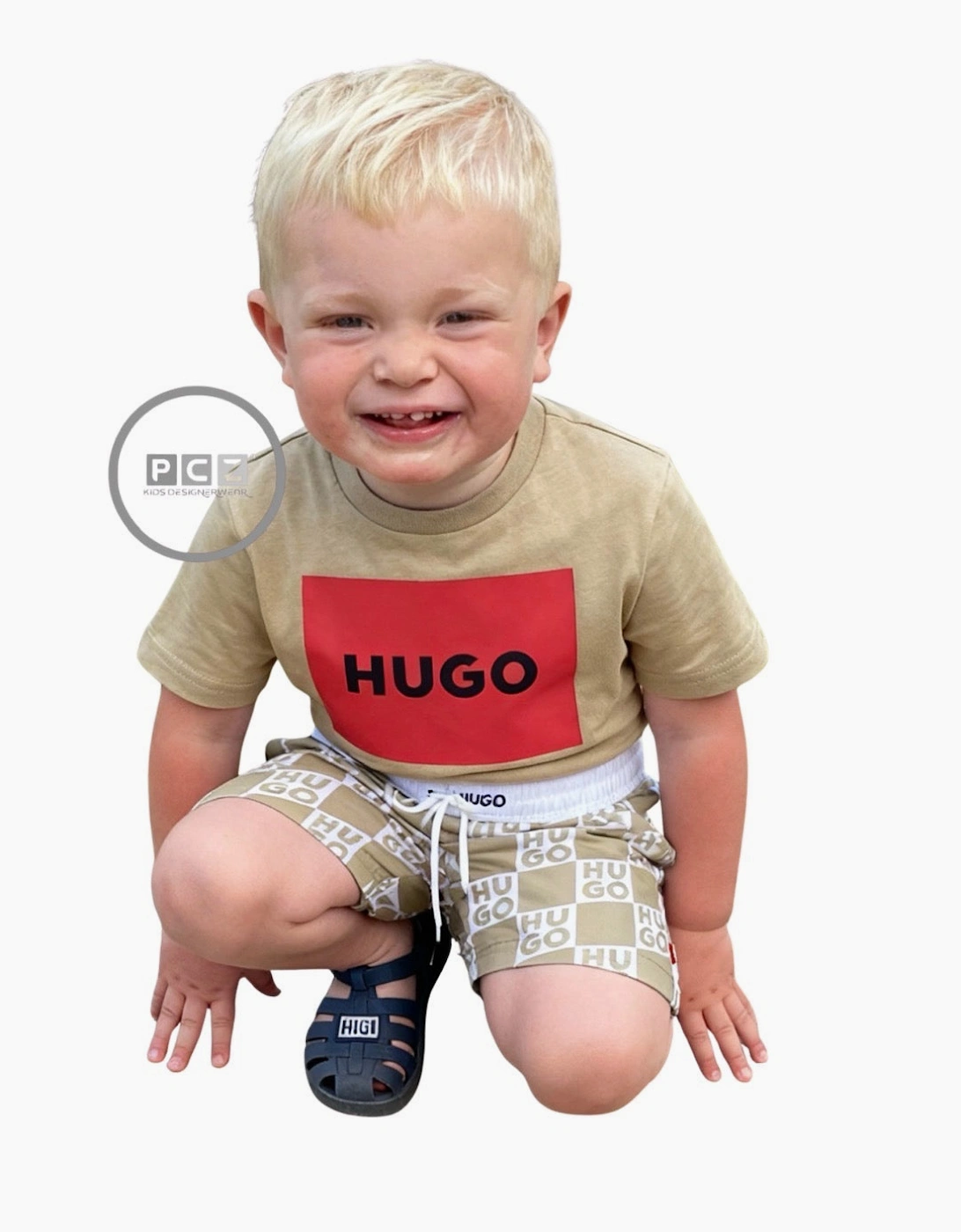 Boss HUGO BEIGE T SHIRT G00572 - Tan
