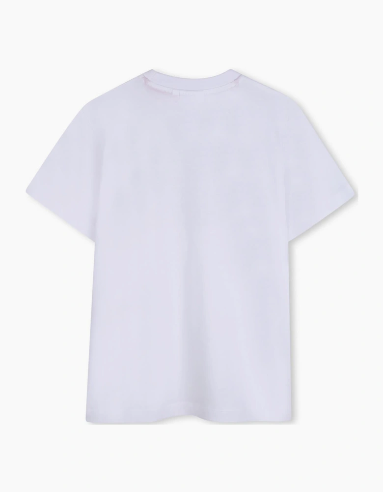 HUGO WHITE LOGO T SHIRT G01019