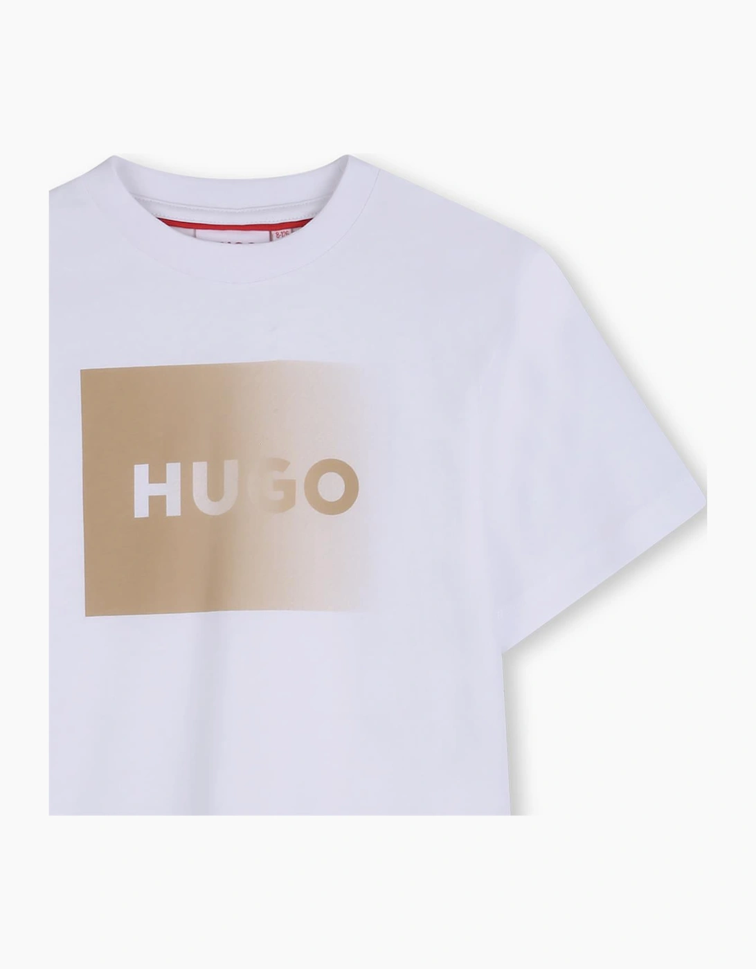 HUGO WHITE LOGO T SHIRT G01019
