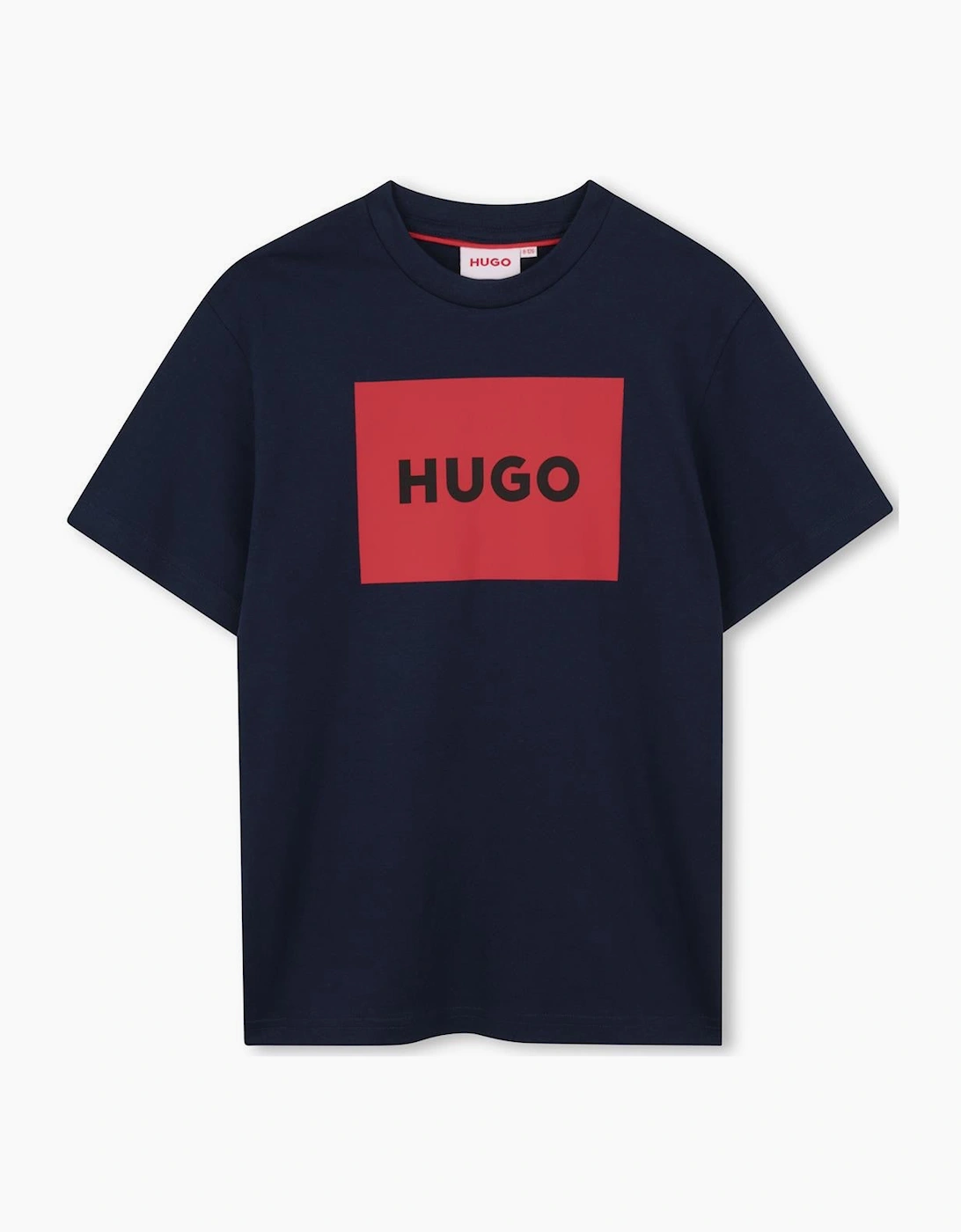 HUGO BOYS NAVY/RED LOGO T SHIRT G00572, 2 of 1