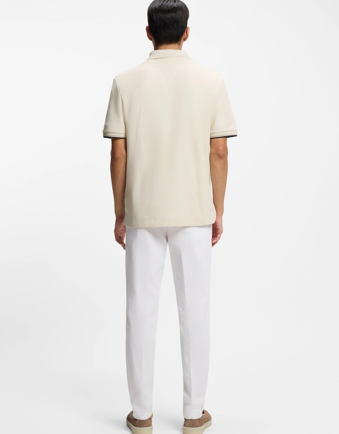 BOSS Black C-Pei 04 Polo Shirt 131 Open White