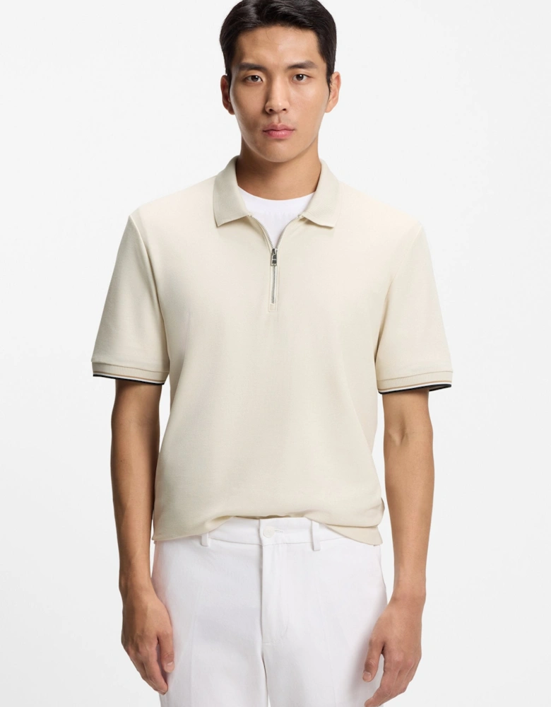 BOSS Black C-Pei 04 Polo Shirt 131 Open White