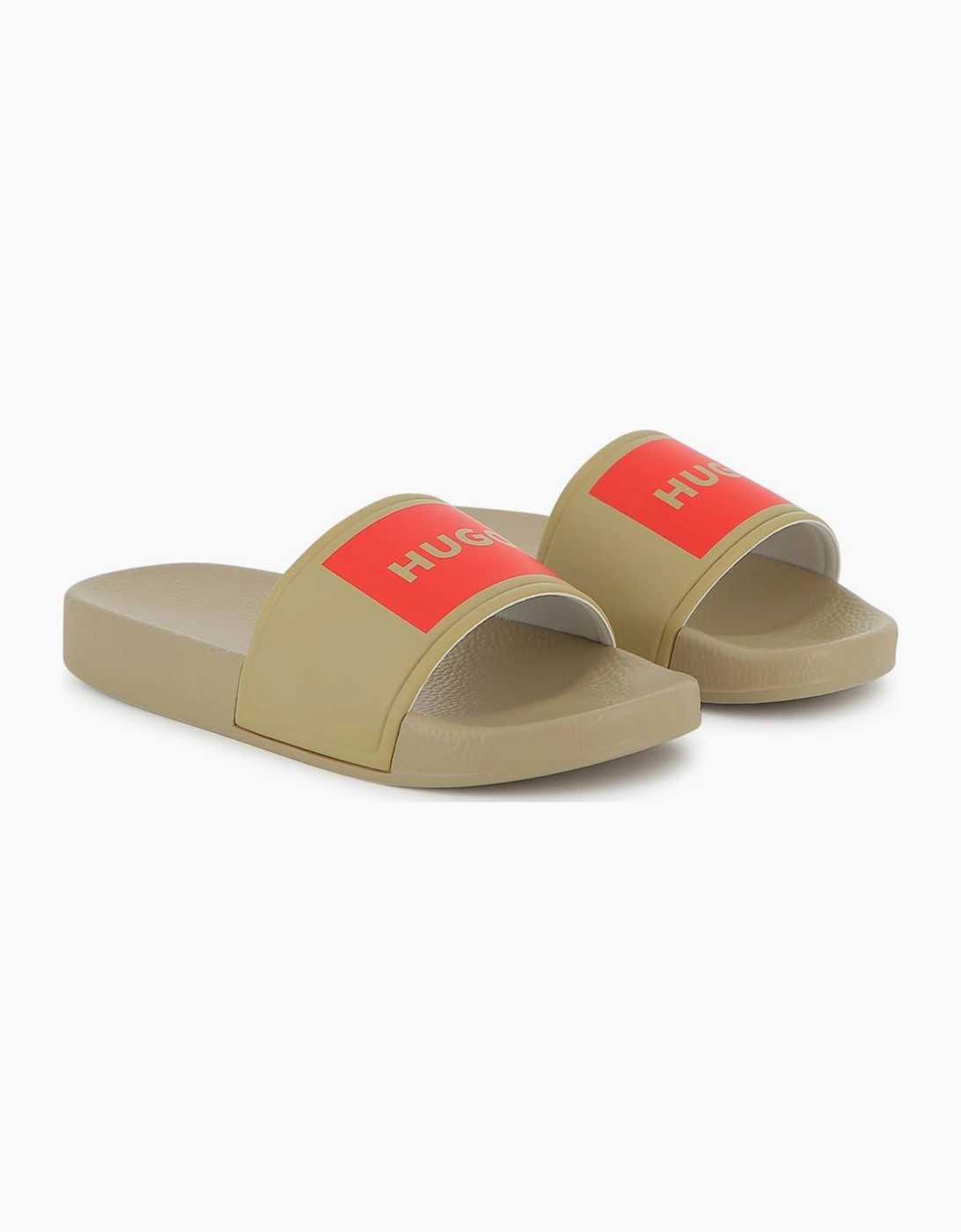 Boss HUGO BOY/TEEN BEIGE SLIDERS G01179 - Brown