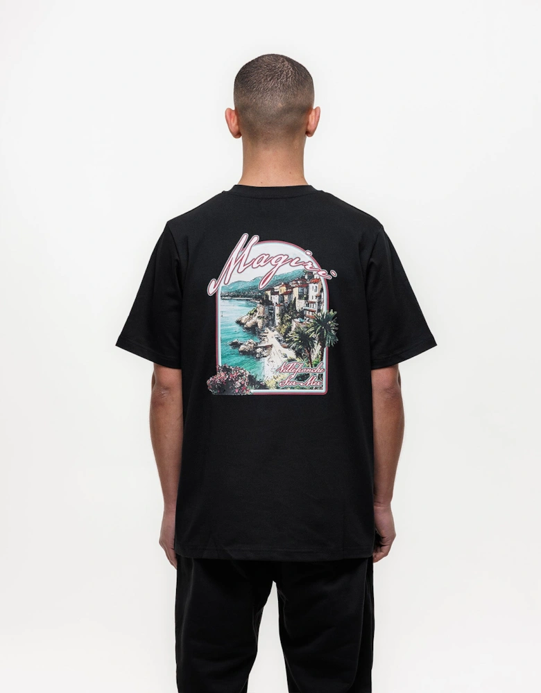 Sur Mur Printed T-Shirt in Black