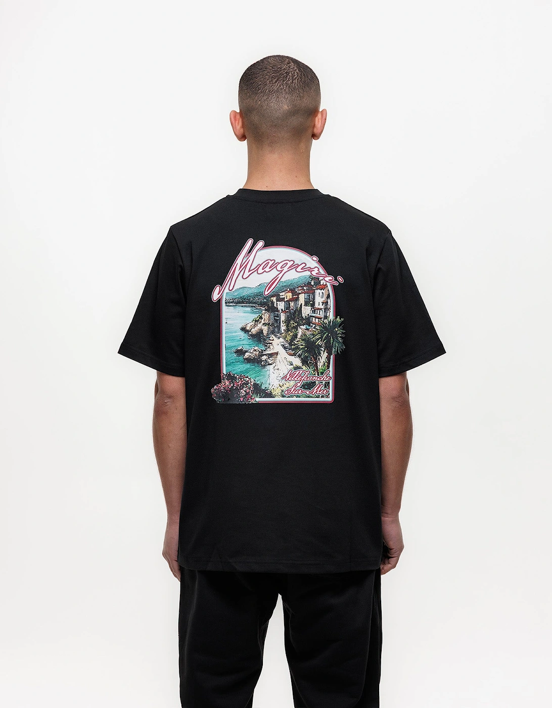 Sur Mur Printed T-Shirt in Black