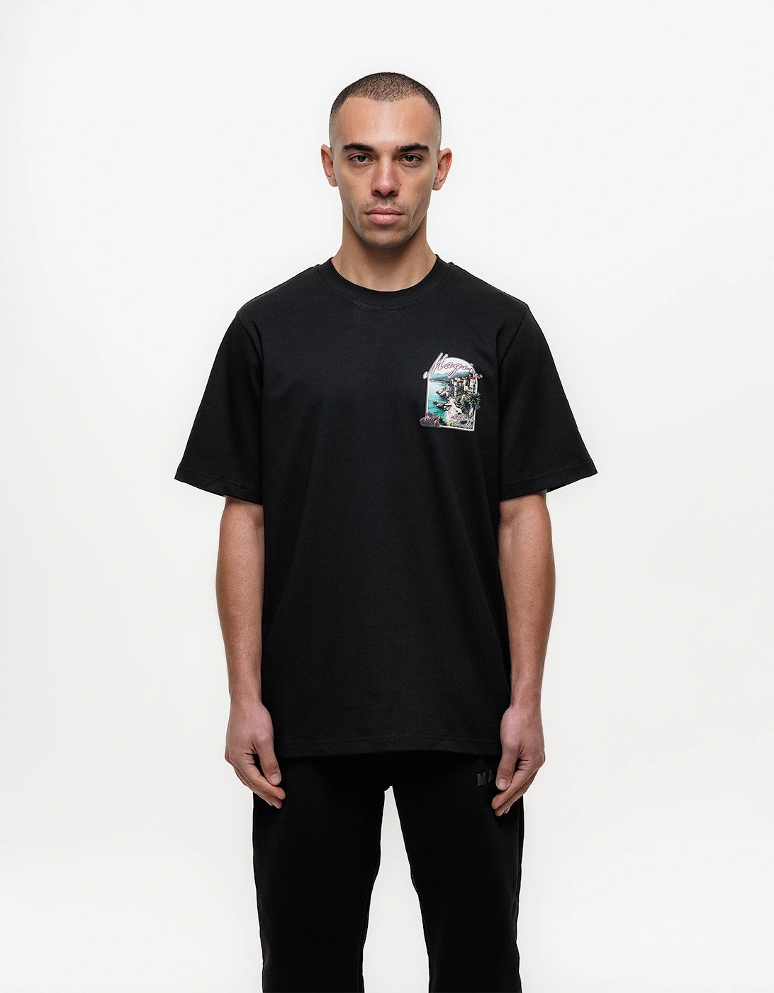 Sur Mur Printed T-Shirt in Black