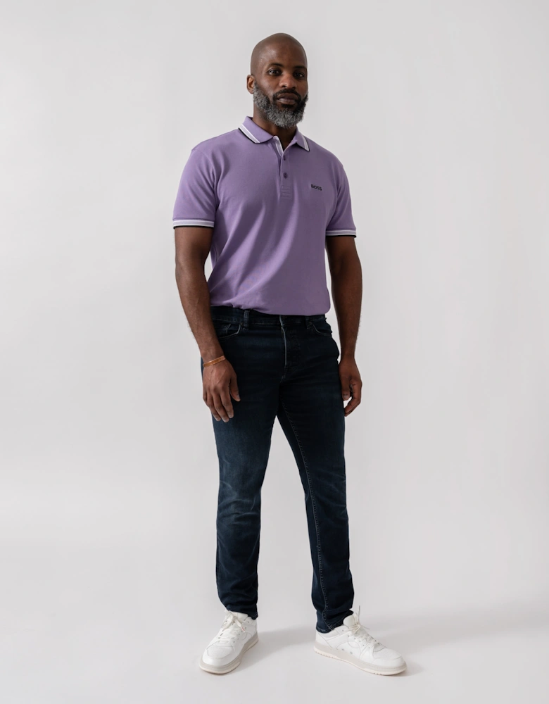 BOSS Orange Delaware Slim-Fit Jeans in Blue-Black Soft-Motion Denim - Dark Blue 405