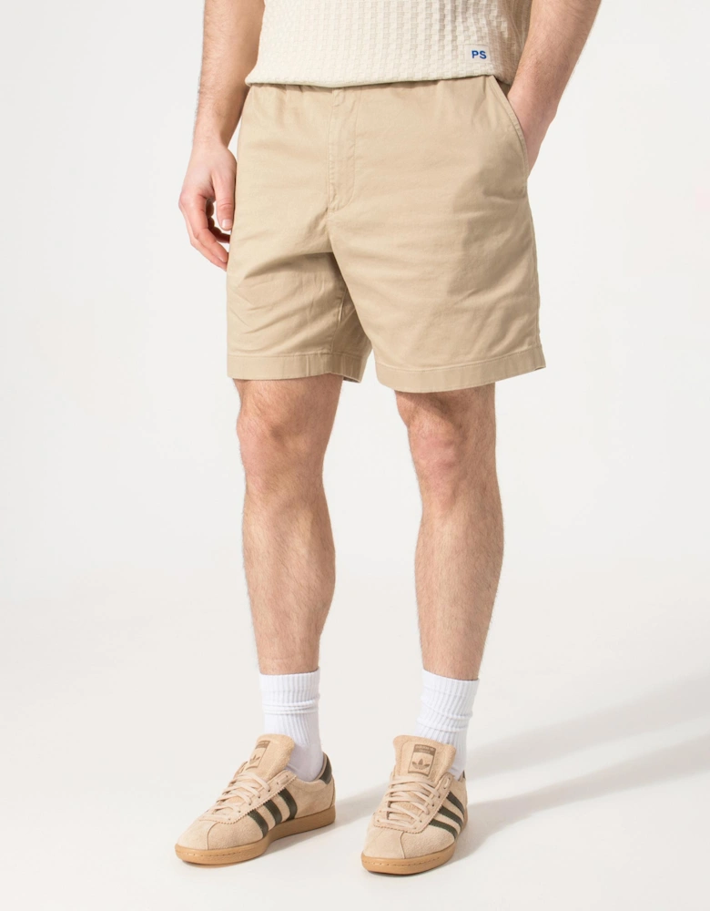 Regular Fit Stretch Cotton Chino Shorts