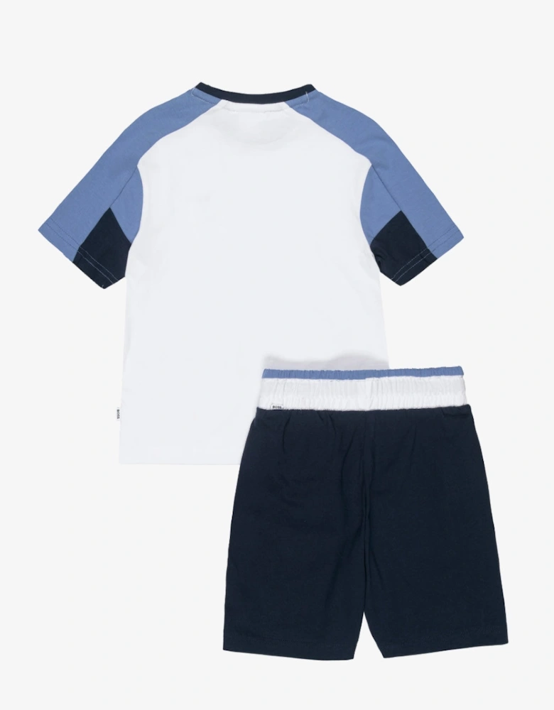 BOSS NAVY BERMUDA SHORT SET J53006