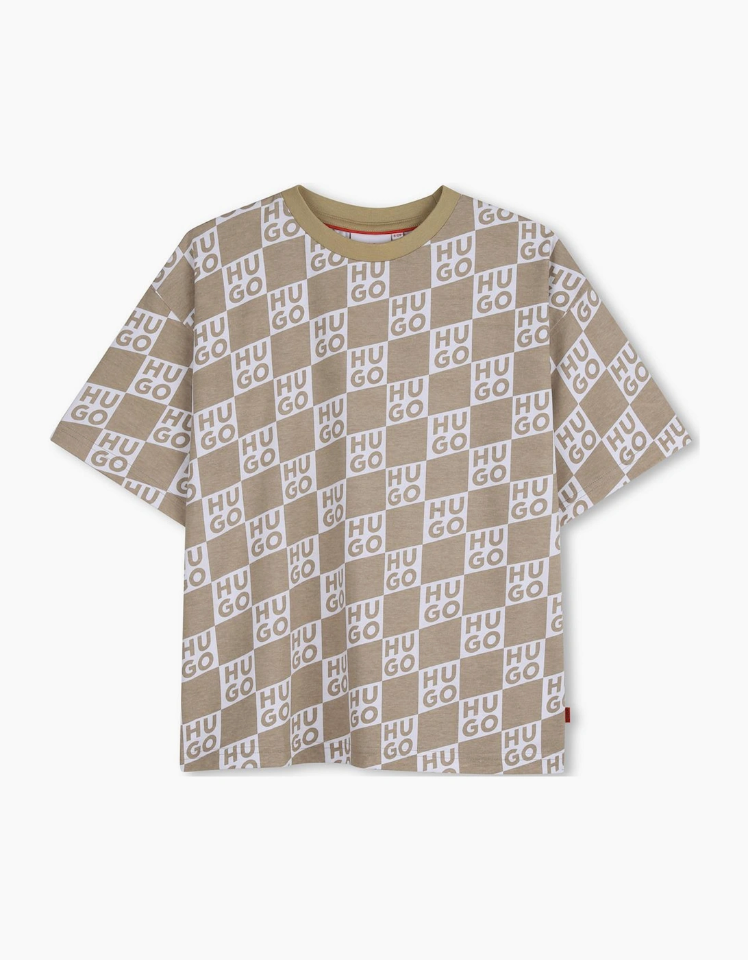 Hugo Boss Unisex Beige Hugo Oversized T Shirt G01022 - Size: 8Y Kids