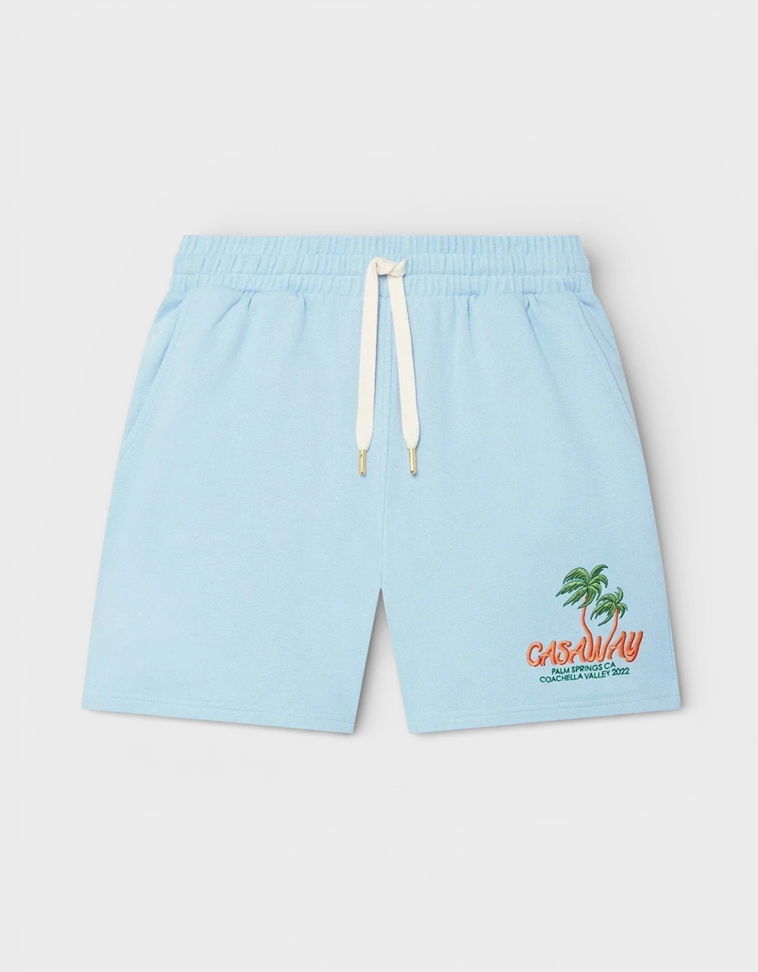Casablanca Men's Blue Embroidered Sweatshort Coachella Valley  Xs