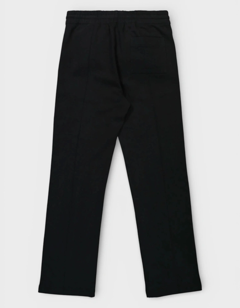 Tape Panelled Sweatpants Laurel Logo Black