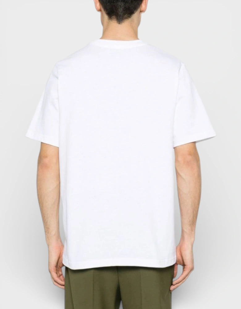 Printed T-Shirt Afro Cubism Tennis Club White