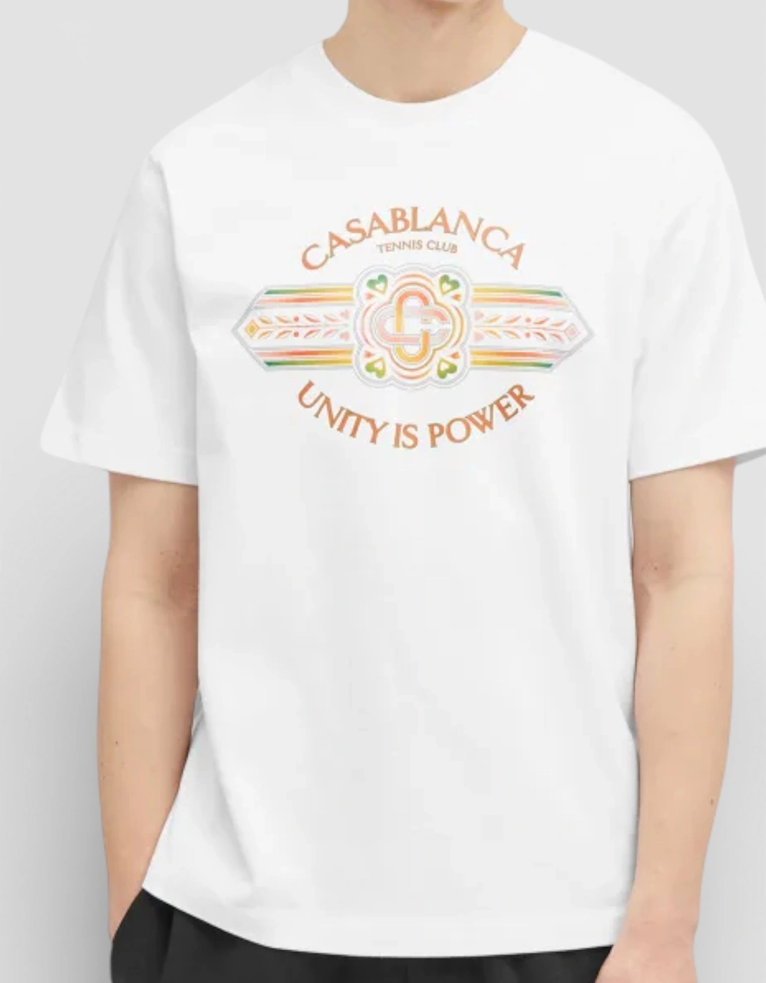 Printed T-Shirt Unity Is Power White