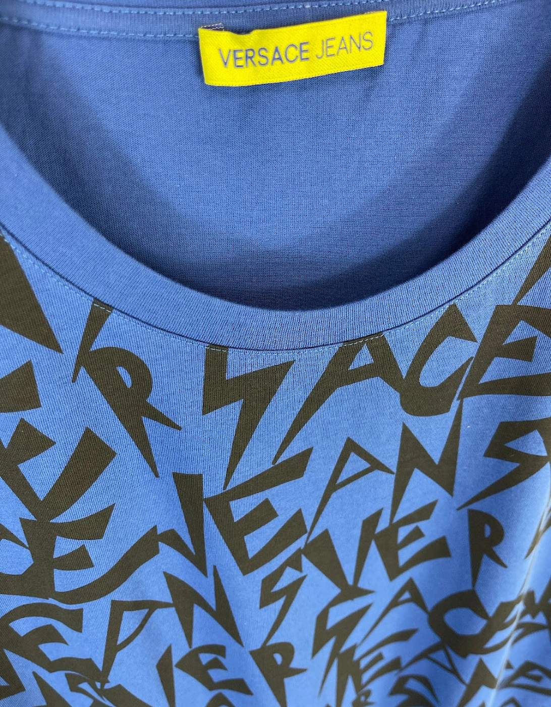 Men's Blue Jeans Graffiti T-Shirt