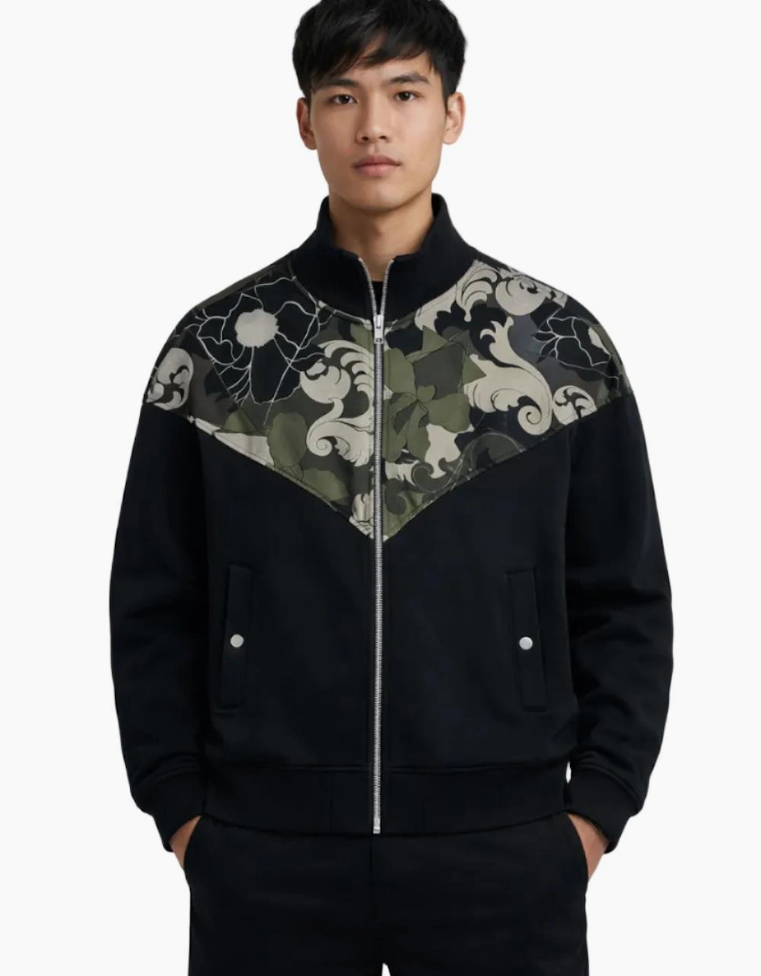 Men's Black Collection Full Zip Sweater