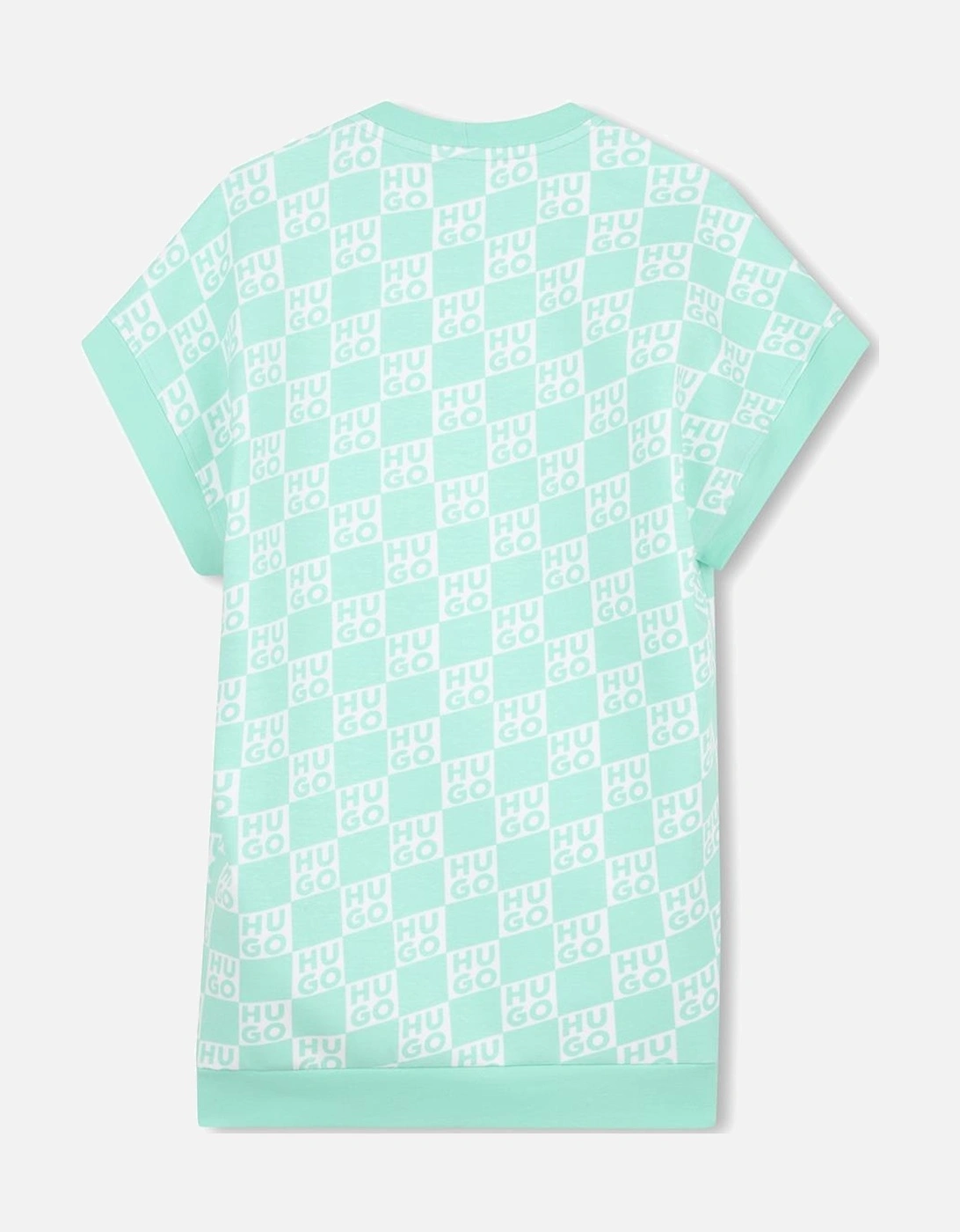 HUGO GIRLS GREEN DRESS G01027