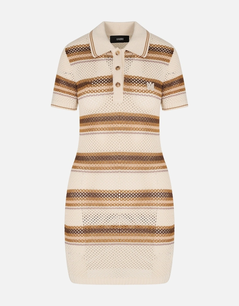 WOMENS MA STRIPE POLO MINI DRESS