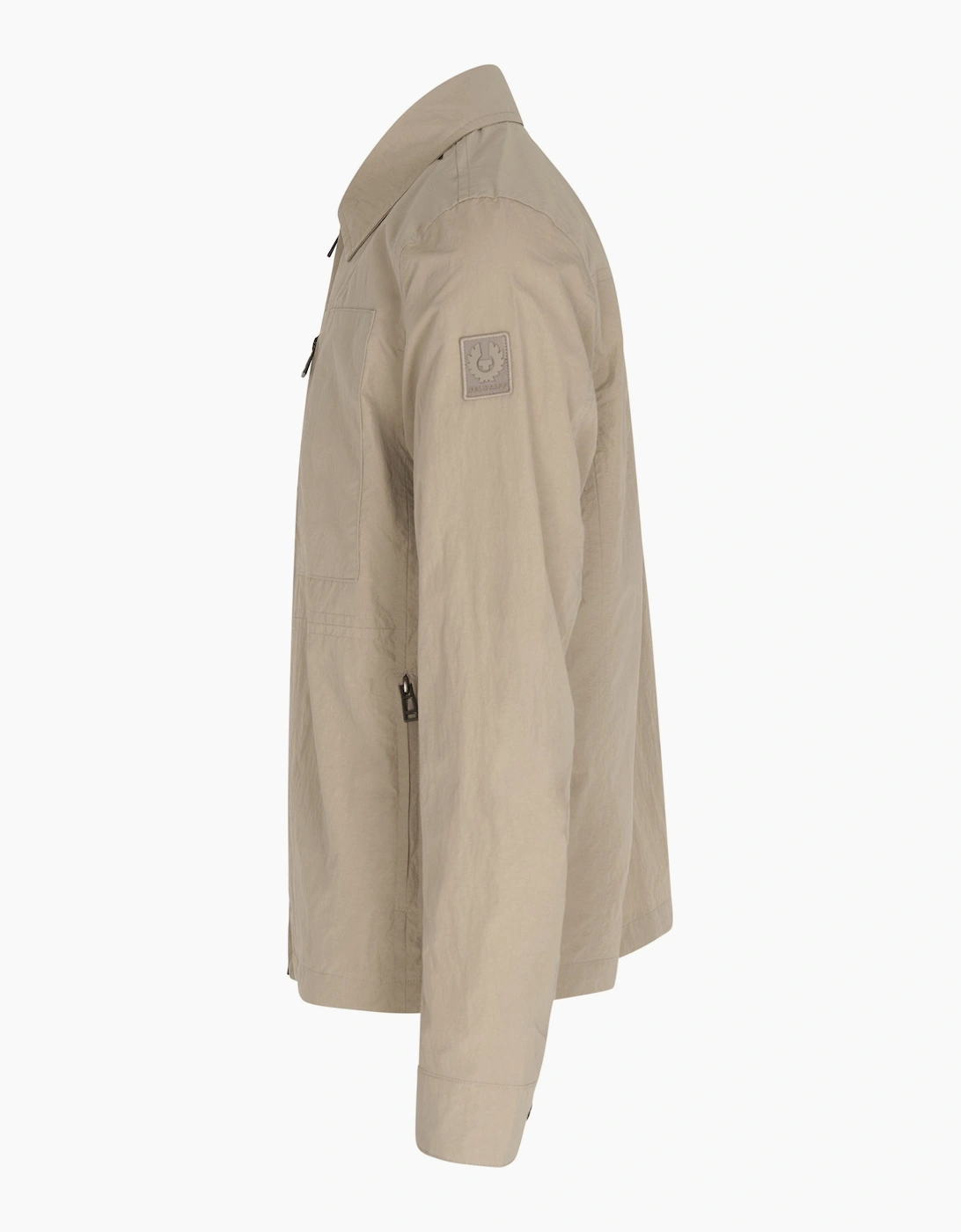 Grid Overshirt Beige