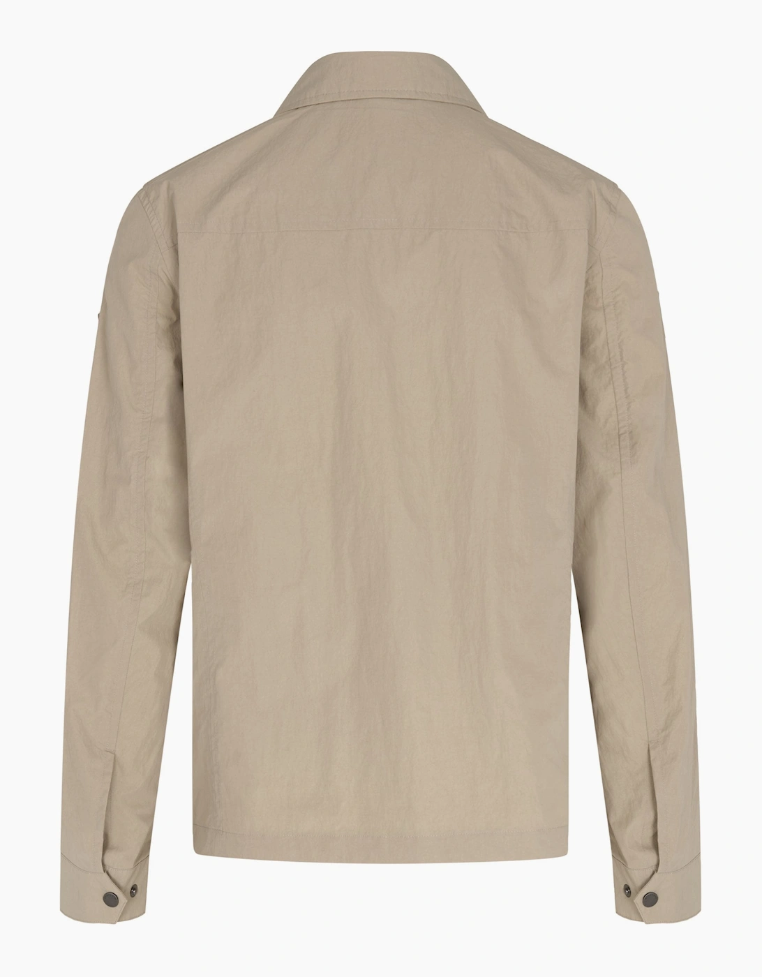 Grid Overshirt Beige