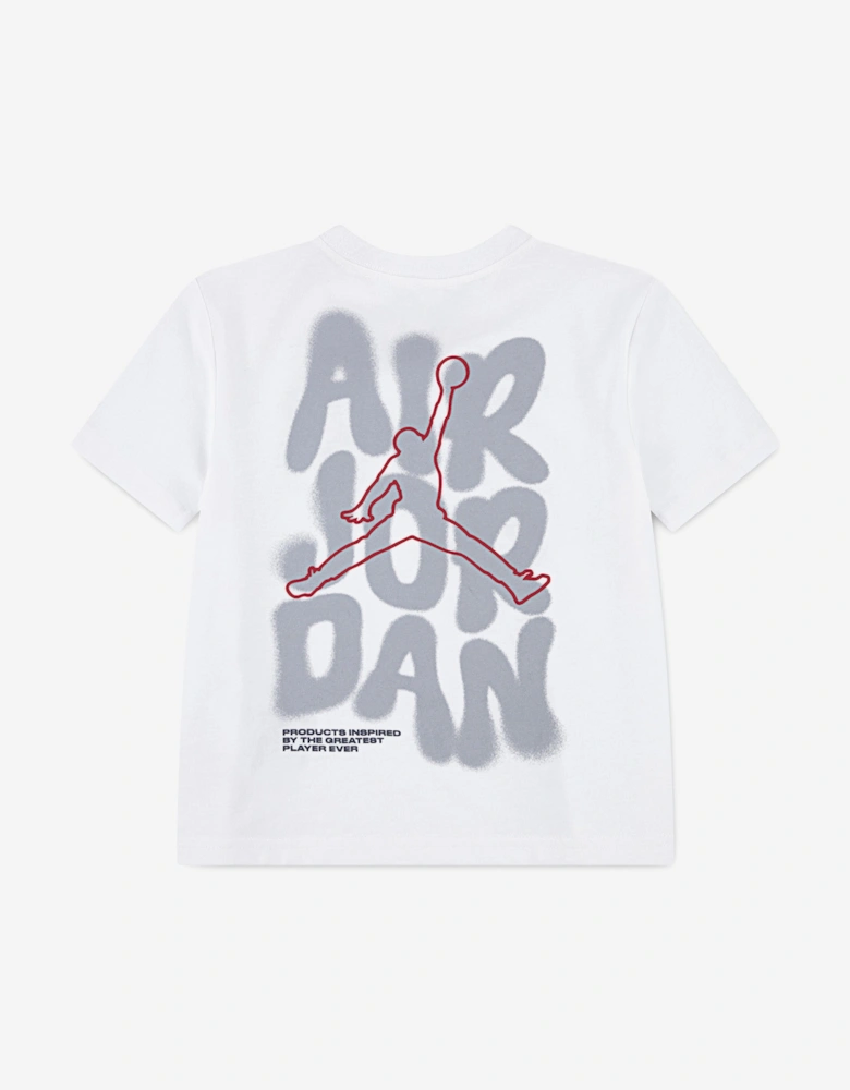 Jordan Boys 23 Throw Up T-Shirt in White