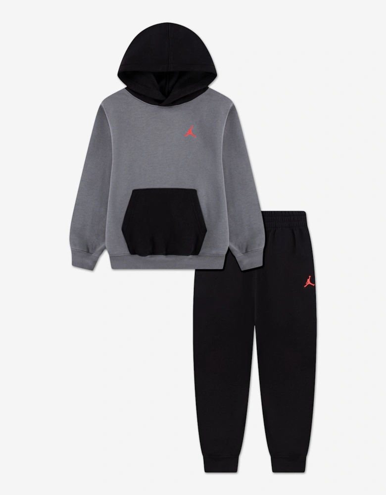 Jordan Kids MJ Brooklyn Fleece Tracksuit in Black