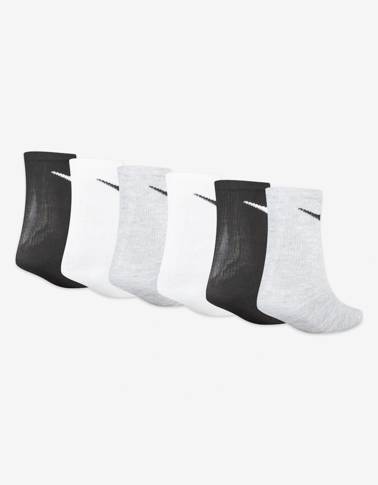 Kids Colourful Crew Socks Set in Black