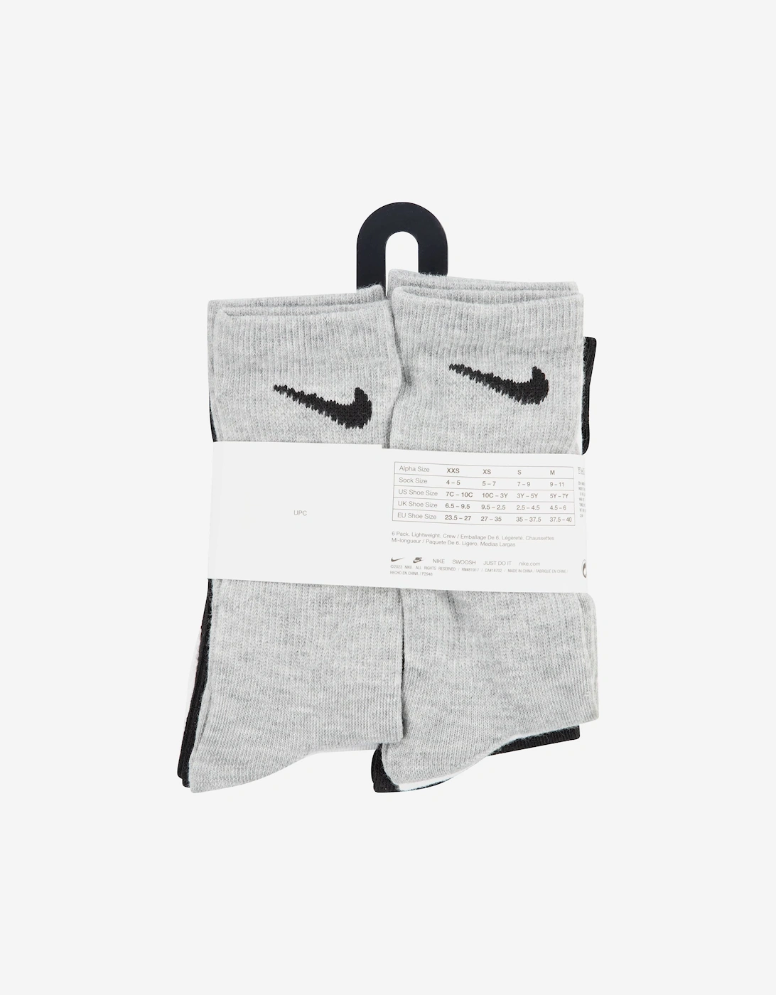 Kids Colourful Crew Socks Set in Black