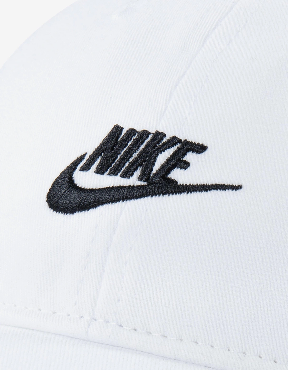 Kids Futura Curve Brim Cap in White