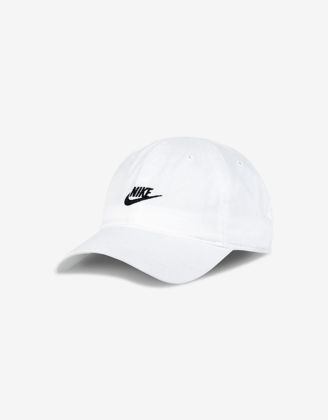 Kids Futura Curve Brim Cap in White, 6 of 5