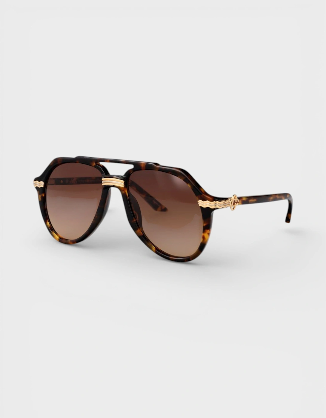 Casablanca Women's Gold/Brown Rajio Sunglasses - Size: One Size
