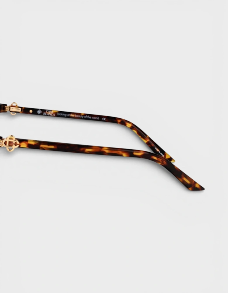 Rajio Sunglasses Gold Brown