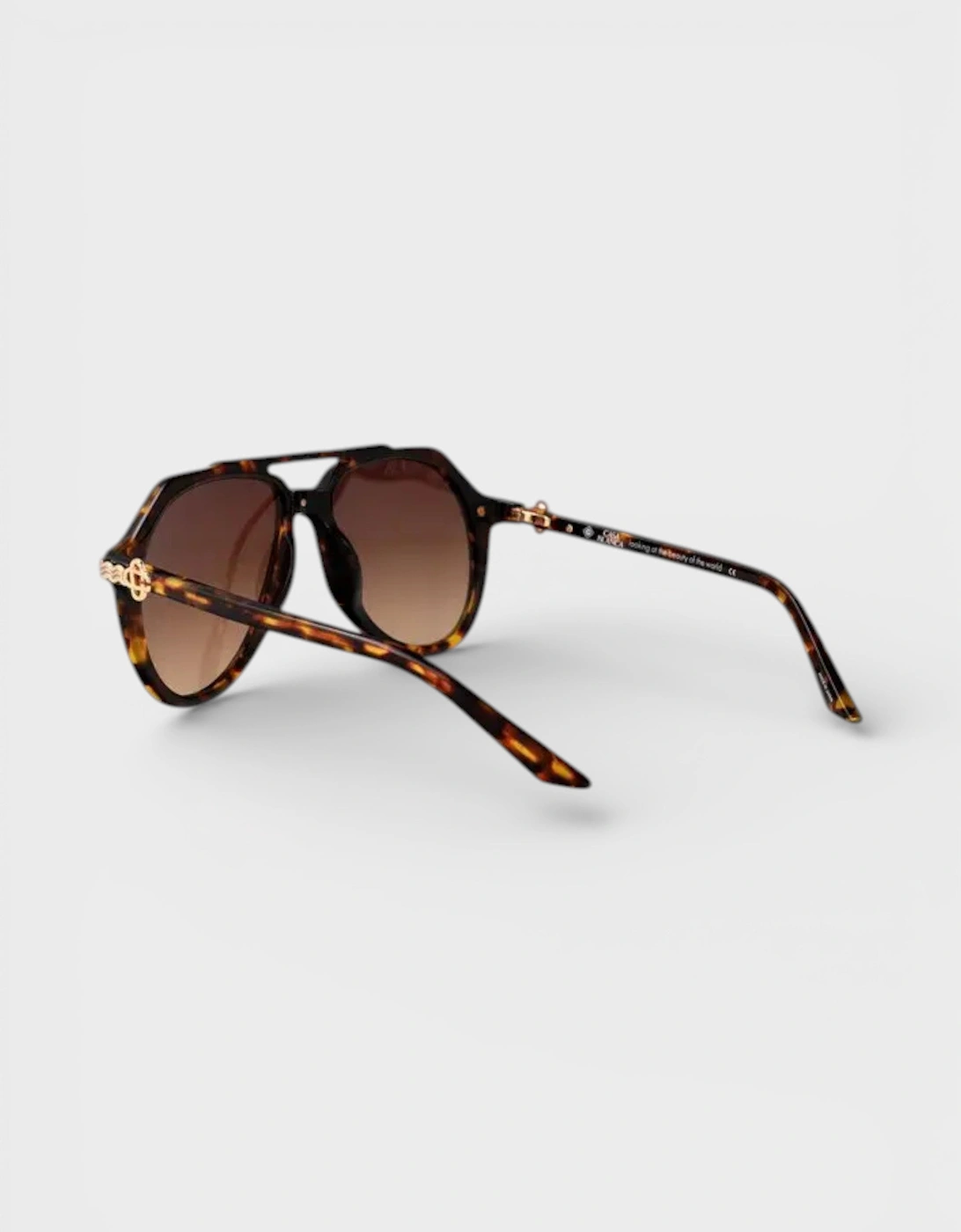 Rajio Sunglasses Gold Brown