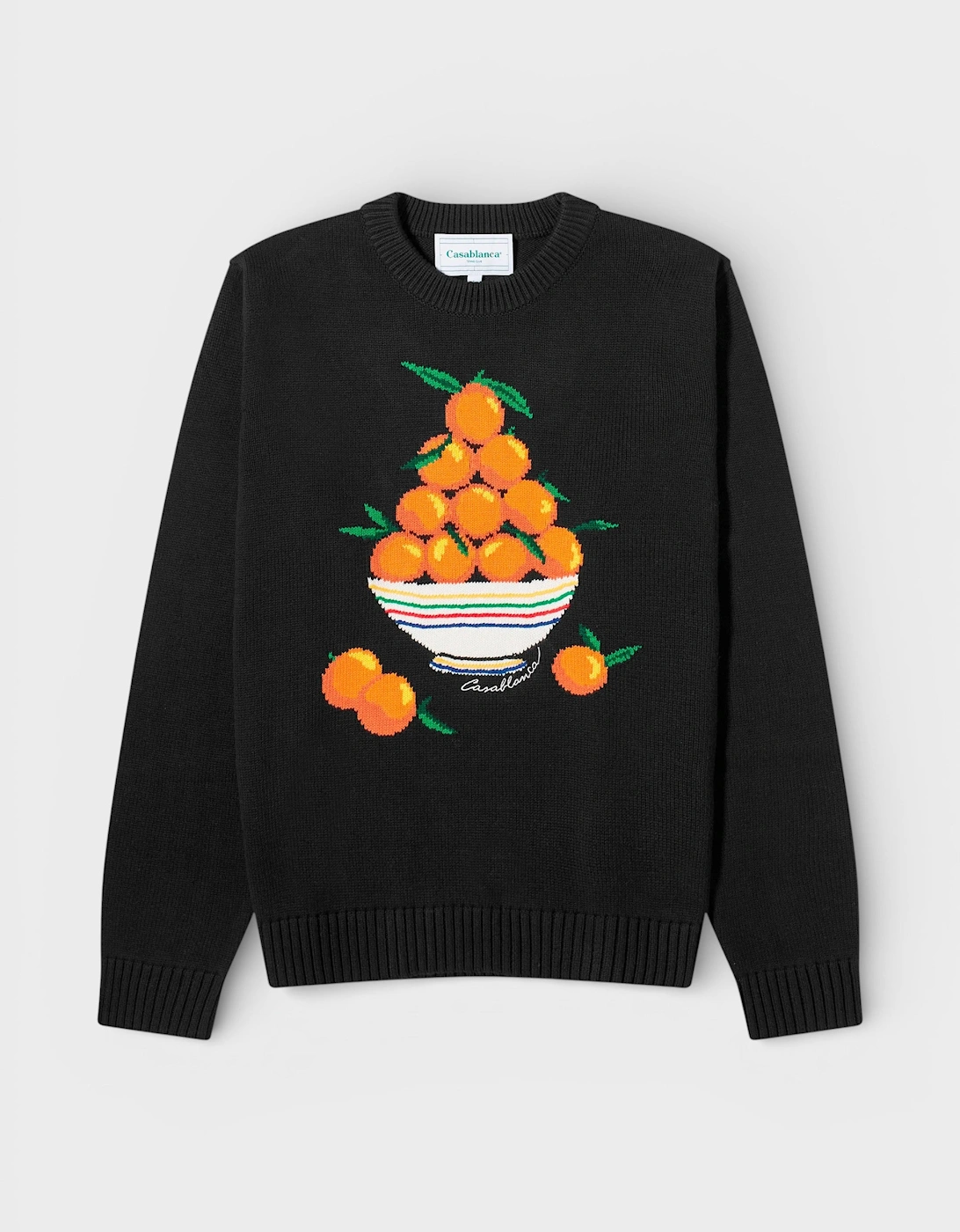 Casablanca Men's Casablanca Pyramide D'Oranges Intarsia Jumper Black
