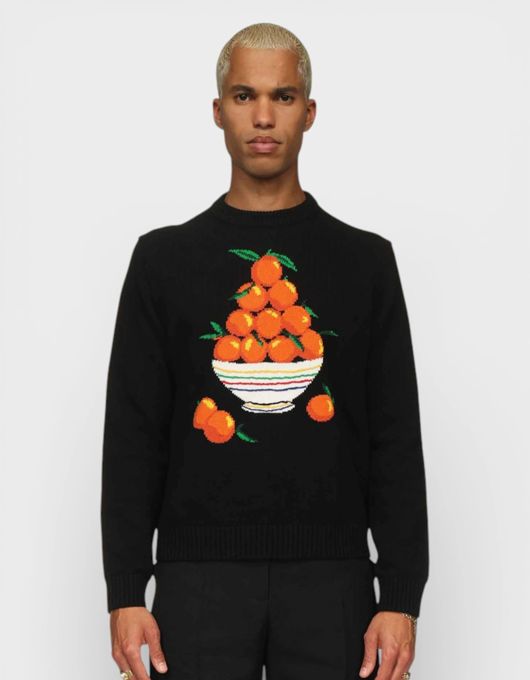 Pyramide D'Oranges Intarsia Jumper Black