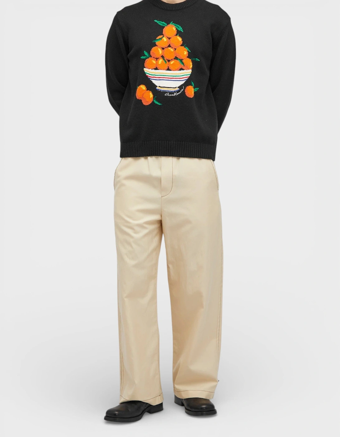 Pyramide D'Oranges Intarsia Jumper Black