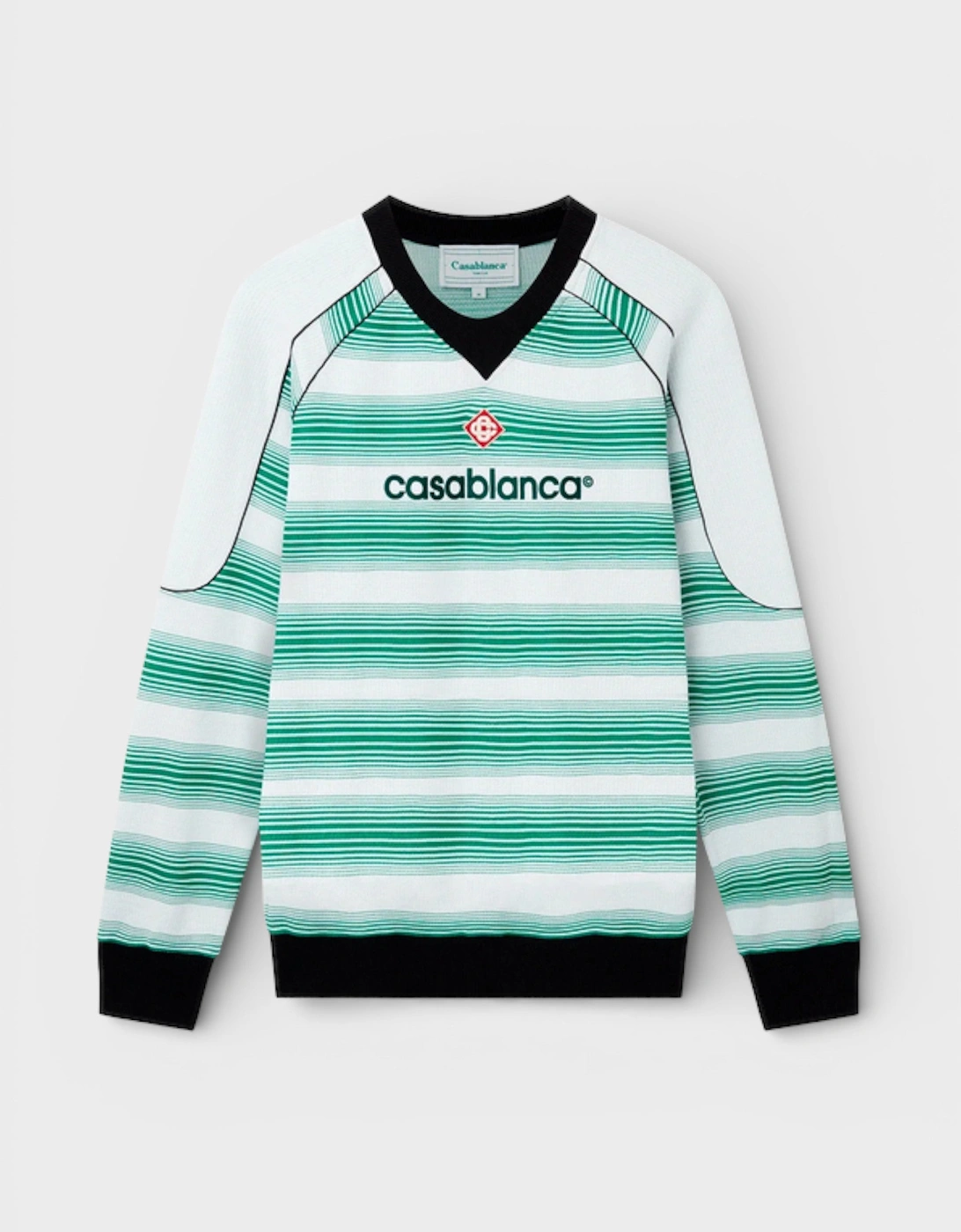 Casablanca Men's Casablanca Interlock Sweatshirt Gradient Stripe - White
