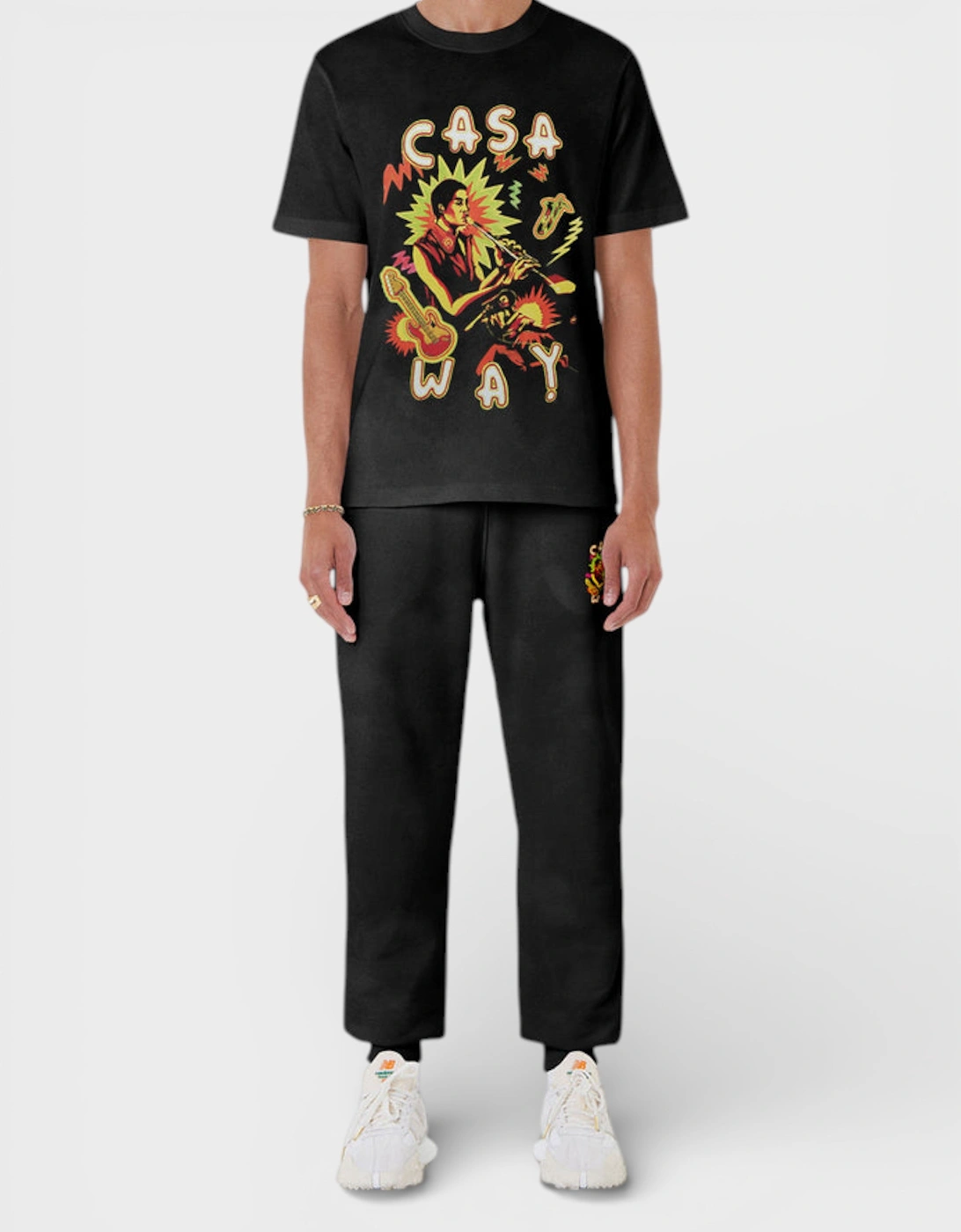 Printed T-Shirt Music For The People Faded Black