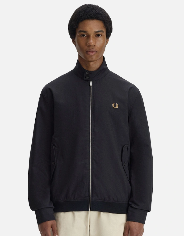 Twill Harrington Jacket Black