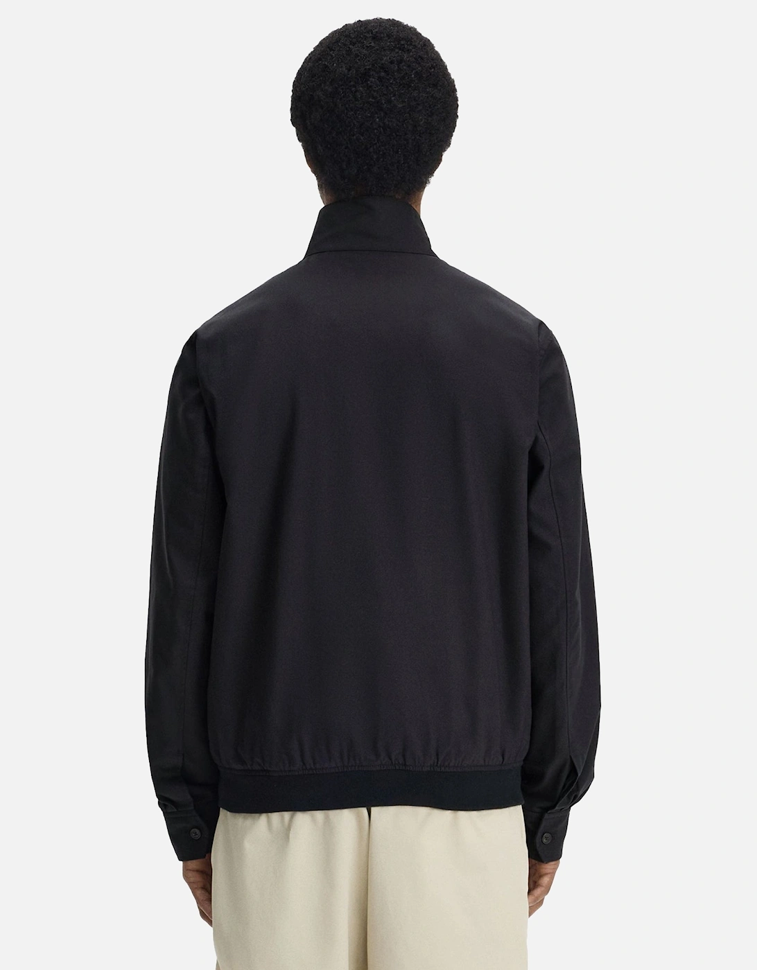 Twill Harrington Jacket Black