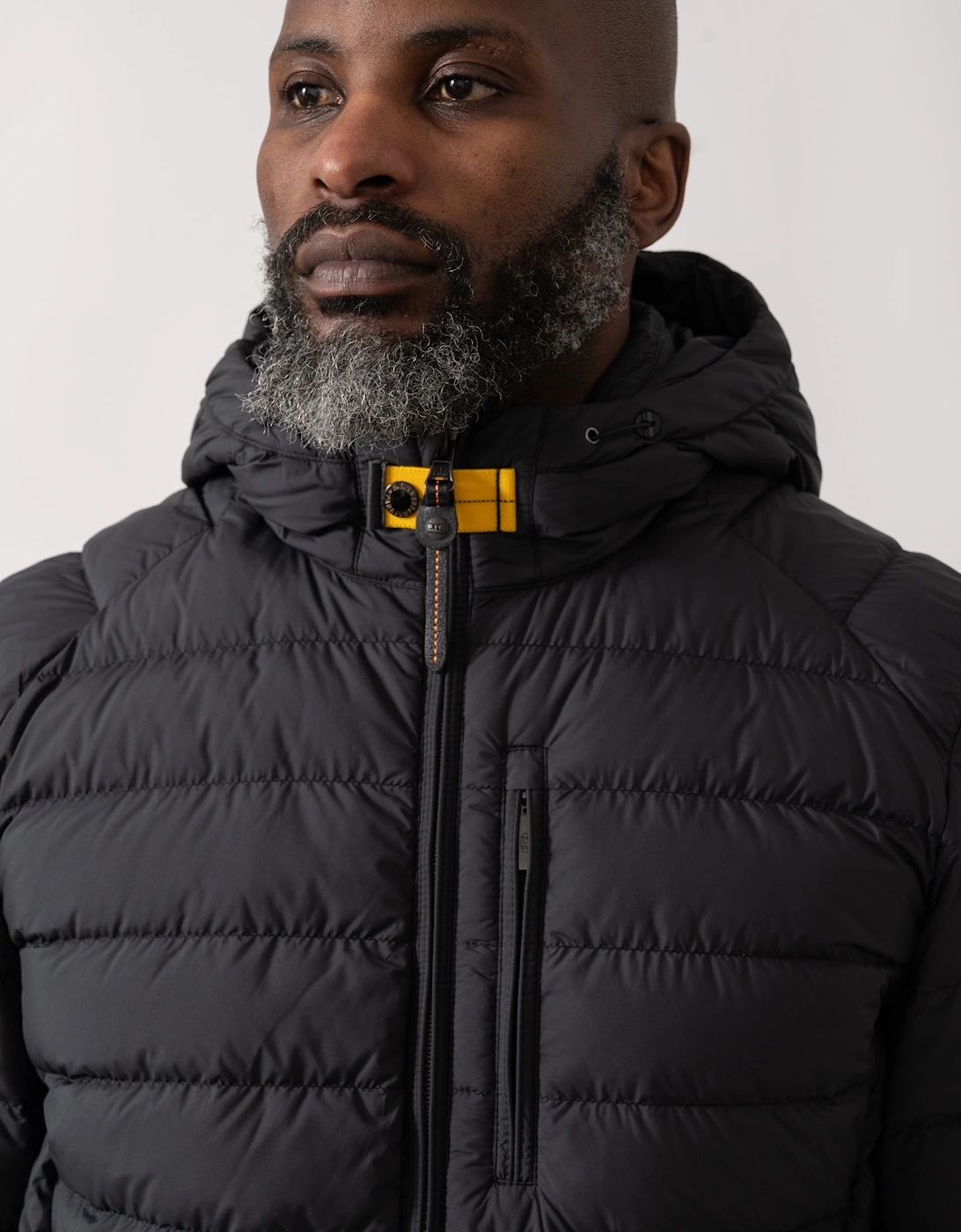 Last Minute Mens Hooded Down Jacket - Black 541