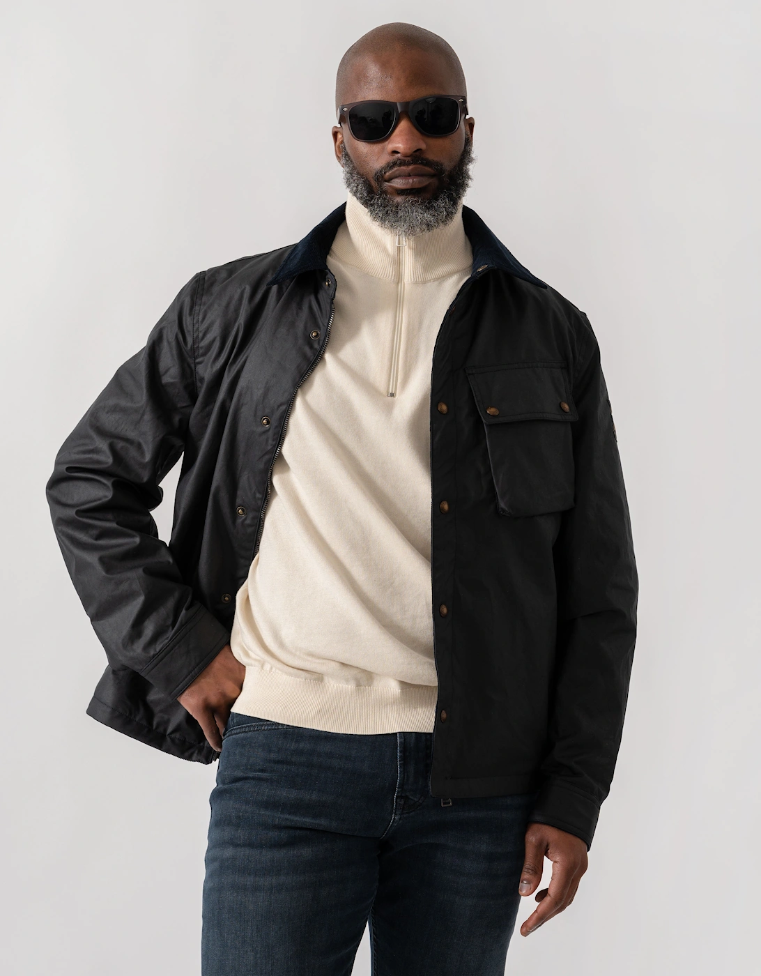Belstaff Men's Navy Ground Jacket - Dark - Size: 38/Regular