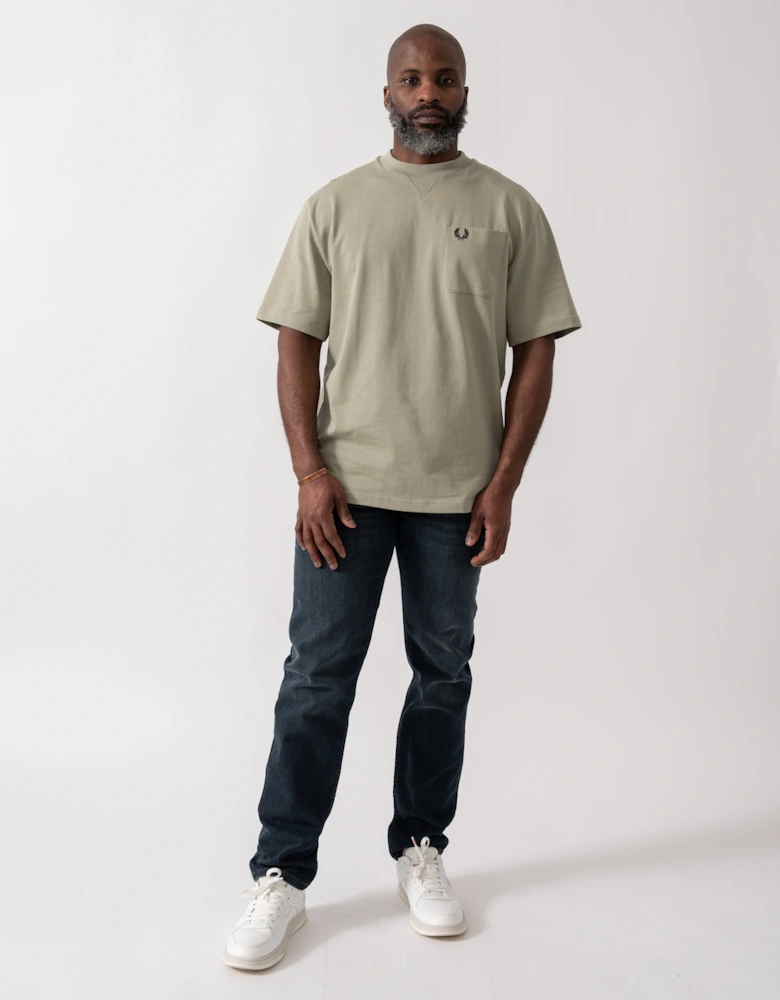 Mens Pocket Detail T-Shirt - Seagrass M37