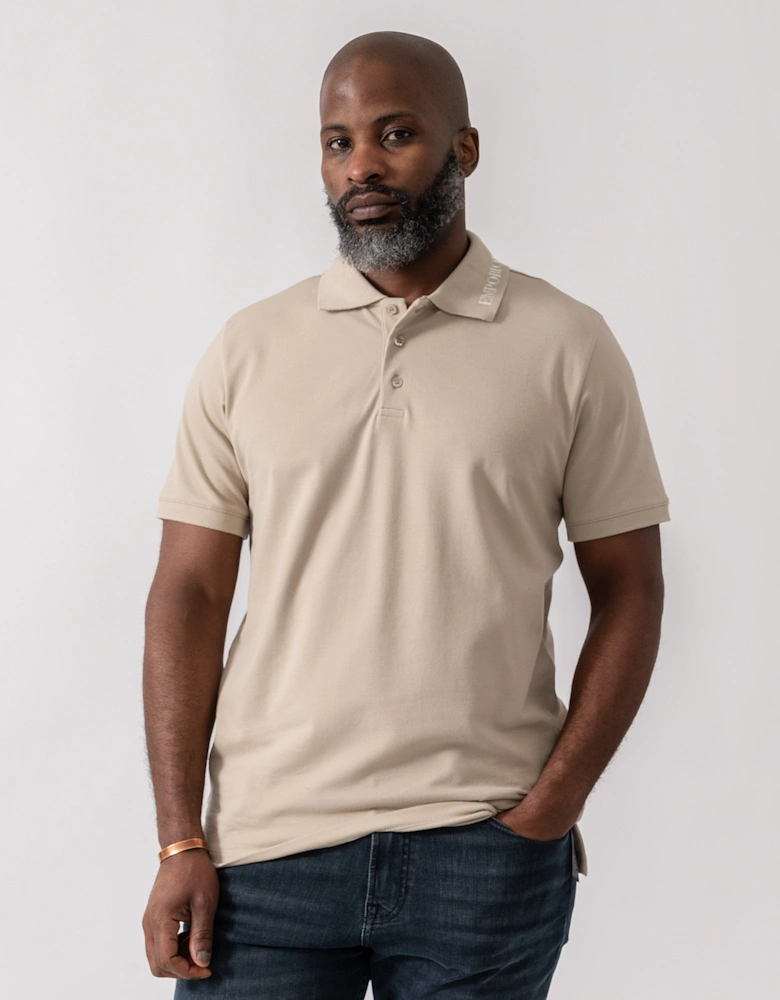 Mens Beach Polo - Taupe