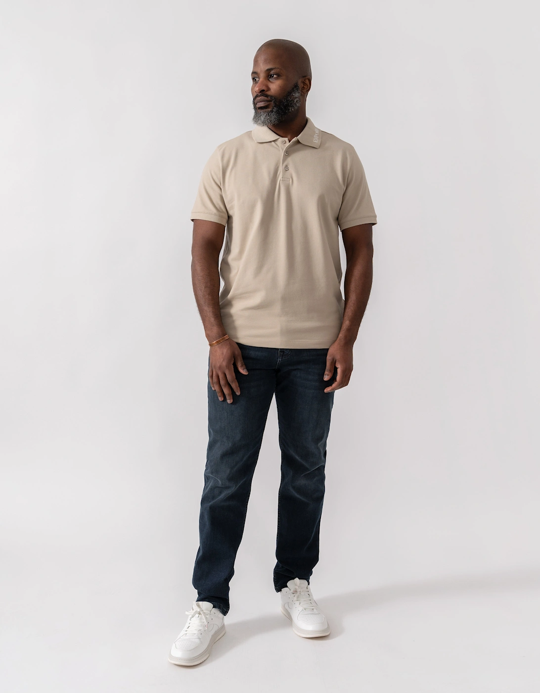 Mens Beach Polo - Taupe