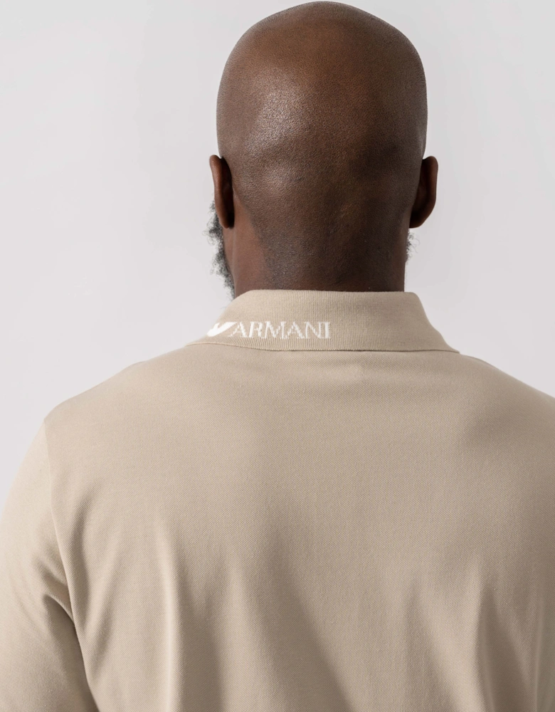 Mens Beach Polo - Taupe