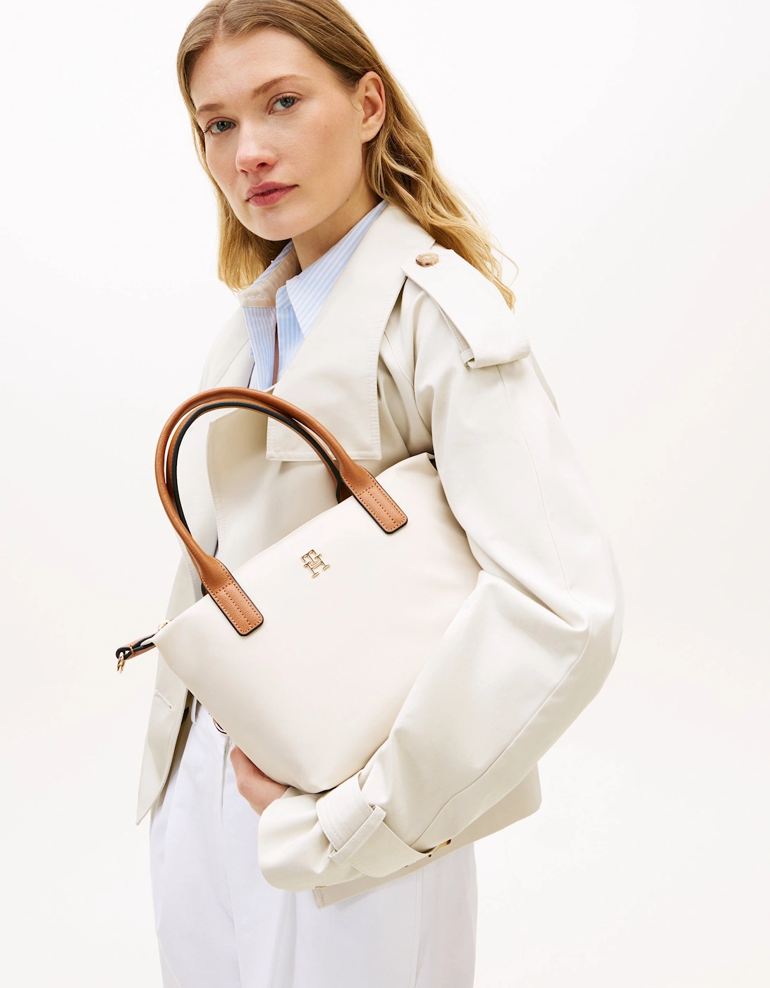 Popette Womens Mini Tote Bag - Soft Cream