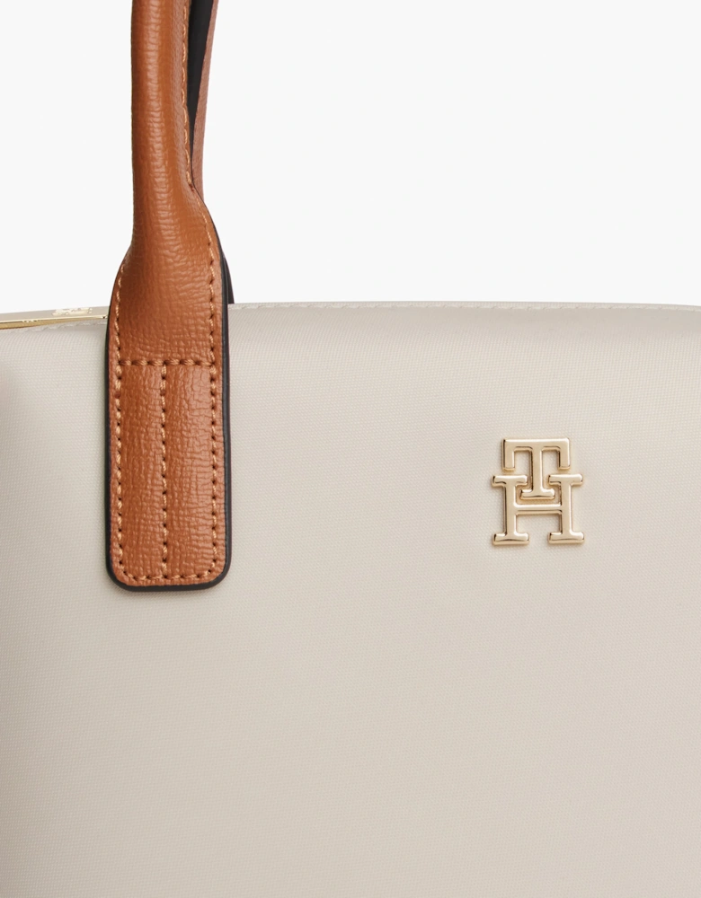 Popette Womens Mini Tote Bag - Soft Cream