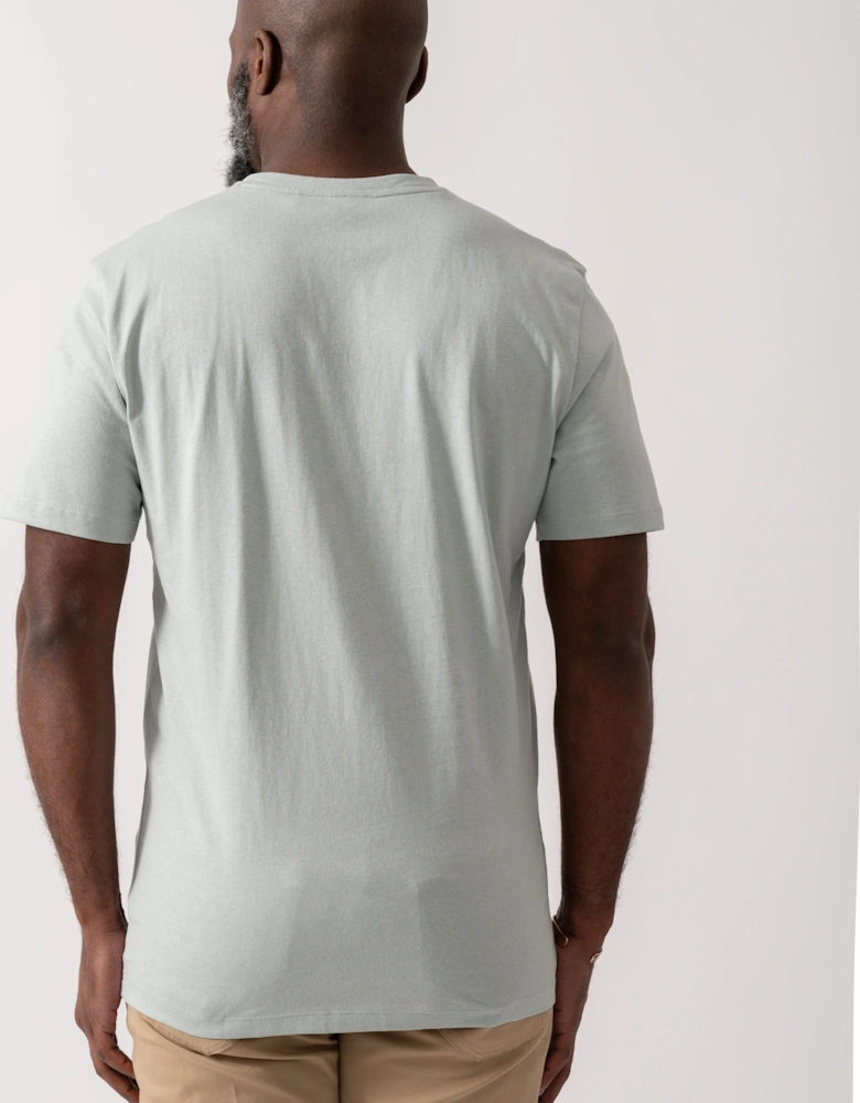 BOSS Orange Tales Mens Cotton-Jersey T-shirt With Logo Patch - Silver 043