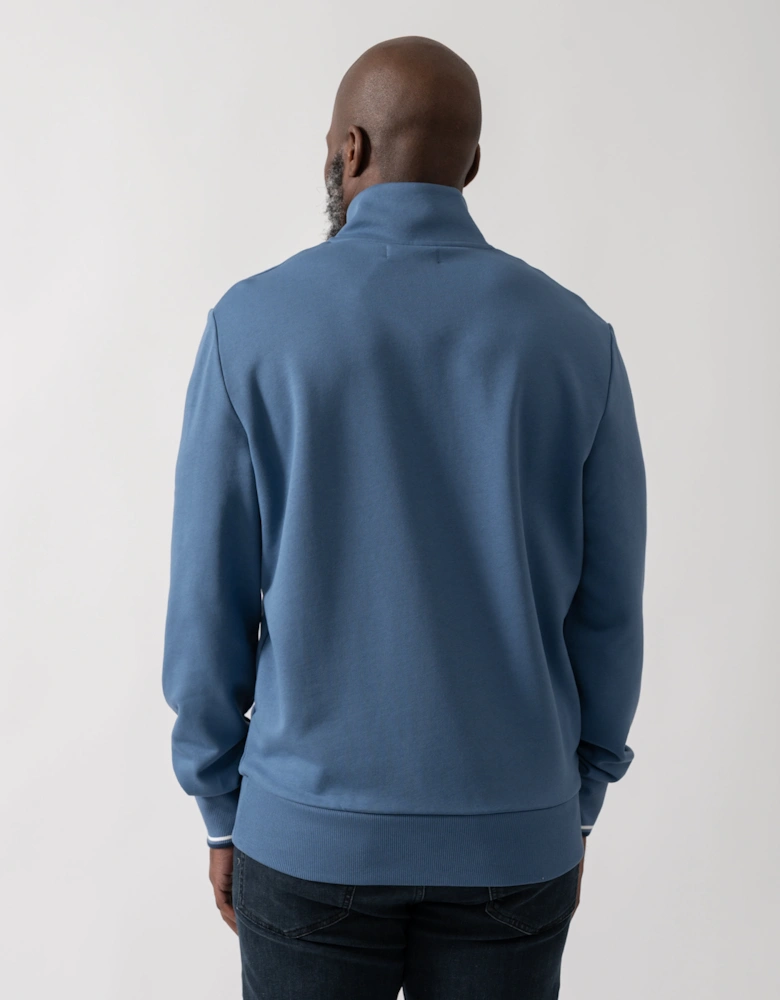 Mens Half Zip Sweatshirt - Ace Blue/Snow White/Tennis Blue 89A